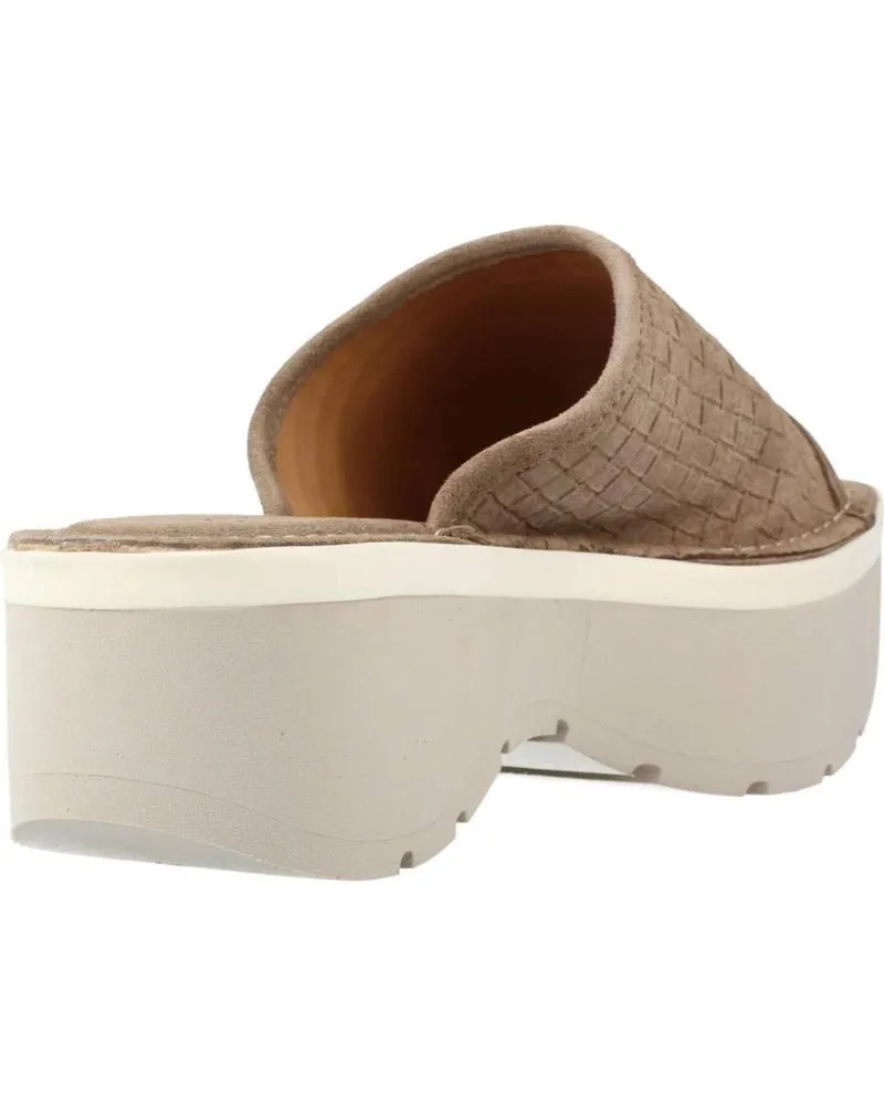 Zuecos de Mujer WEEKEND BY PEDRO MIRALLES 16351W MARRON CLARO