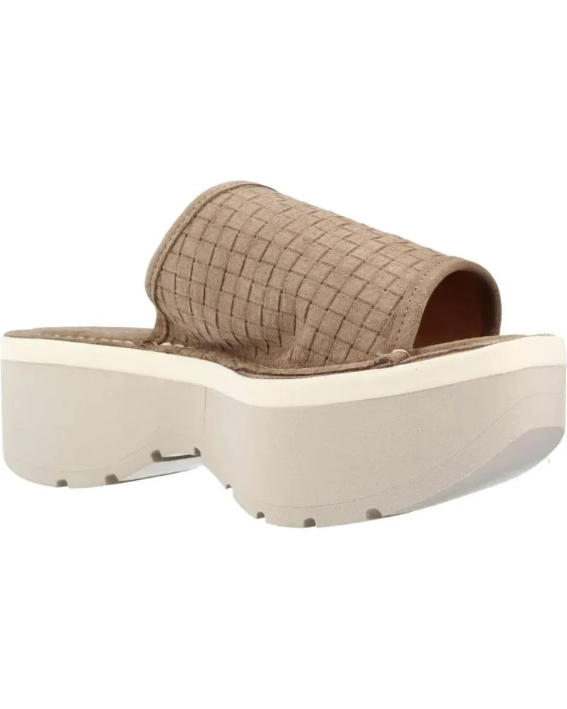 Zuecos de Mujer WEEKEND BY PEDRO MIRALLES 16351W MARRON CLARO